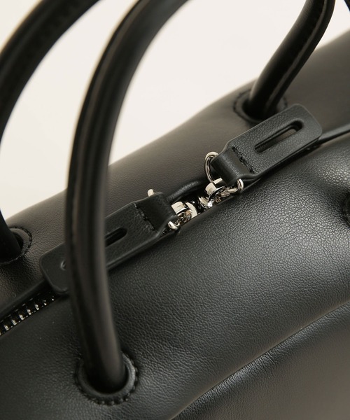 ADD CULUMN（アドカラム）の「ADD CULUMN/ＰＵＦＦ ボストンバッグ（ボストンバッグ・レディース・ブラック/ベージュ/ブラウン・FREE）」の7枚目の写真