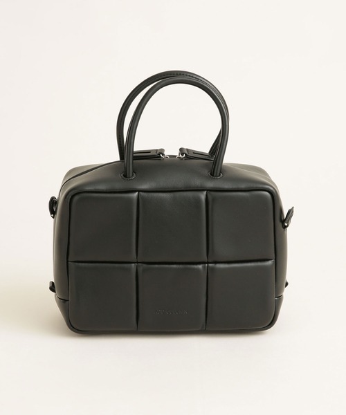 ADD CULUMN（アドカラム）の「ADD CULUMN/ＰＵＦＦ ボストンバッグ（ボストンバッグ・レディース・ブラック/ベージュ/ブラウン・FREE）」の10枚目の写真