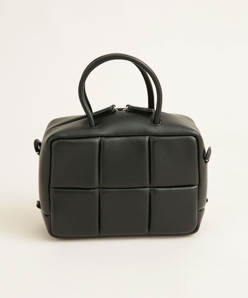 ADD CULUMN（アドカラム）の「ADD CULUMN/ＰＵＦＦ ボストンバッグ（ボストンバッグ・レディース・ブラック/ベージュ/ブラウン・FREE）」の12枚目の写真