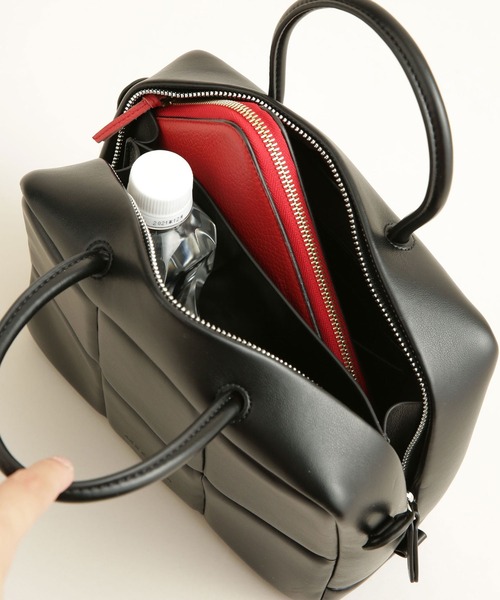 ADD CULUMN（アドカラム）の「ADD CULUMN/ＰＵＦＦ ボストンバッグ（ボストンバッグ・レディース・ブラック/ベージュ/ブラウン・FREE）」の16枚目の写真