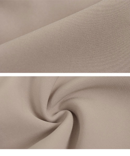 KOBE LETTUCE（コウベレタス）の「ショート丈ジレベスト（ベスト・レディース・グレイッシュベージュ/ブラック/ホワイト系・FREE）」の13枚目の写真