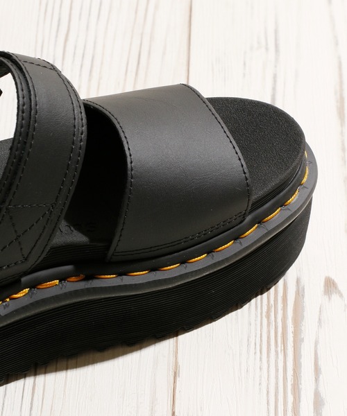 And A（アンドエー）の「Dr.Martens ドクターマーチン / Voss Quad ヴォス クアッド 厚底レザーストラップサンダル（サンダル・レディース・ブラック・23cm/24cm）」の8枚目の写真