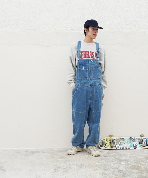 XLARGE（エクストララージ）の「XLARGE / エクストララージ PATCHED DOUBLE KNEE OVERALL ダブルニーオーバーオール（サロペット/オーバーオール・メンズ・ブラック/インディゴブルー/カモフラージュ・SMALL/MEDIUM/LARGE/X-LARGE）」の8枚目の写真