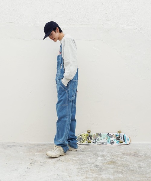 XLARGE（エクストララージ）の「XLARGE / エクストララージ PATCHED DOUBLE KNEE OVERALL ダブルニーオーバーオール（サロペット/オーバーオール・メンズ・ブラック/インディゴブルー/カモフラージュ・SMALL/MEDIUM/LARGE/X-LARGE）」の13枚目の写真