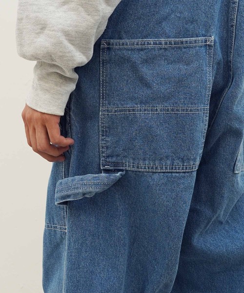 XLARGE（エクストララージ）の「XLARGE / エクストララージ PATCHED DOUBLE KNEE OVERALL ダブルニーオーバーオール（サロペット/オーバーオール・メンズ・ブラック/インディゴブルー/カモフラージュ・SMALL/MEDIUM/LARGE/X-LARGE）」の9枚目の写真