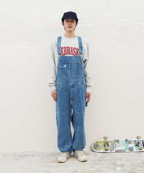XLARGE（エクストララージ）の「XLARGE / エクストララージ PATCHED DOUBLE KNEE OVERALL ダブルニーオーバーオール（サロペット/オーバーオール・メンズ・ブラック/インディゴブルー/カモフラージュ・SMALL/MEDIUM/LARGE/X-LARGE）」の22枚目の写真