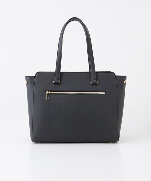 Honeys（ハニーズ）の「ＰＣポーチ付Ａ４トート（トートバッグ・レディース・ブラック/ネイビー/モカ/グレイッシュベージュ/サックスブルー系・FREE）」の18枚目の写真