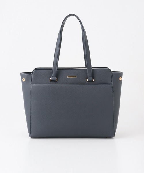 Honeys（ハニーズ）の「ＰＣポーチ付Ａ４トート（トートバッグ・レディース・ブラック/ネイビー/モカ/グレイッシュベージュ/サックスブルー系・FREE）」の19枚目の写真