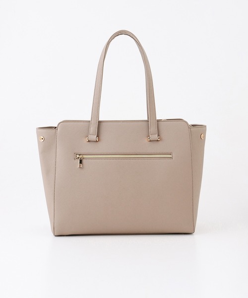 Honeys（ハニーズ）の「ＰＣポーチ付Ａ４トート（トートバッグ・レディース・ブラック/ネイビー/モカ/グレイッシュベージュ/サックスブルー系・FREE）」の6枚目の写真