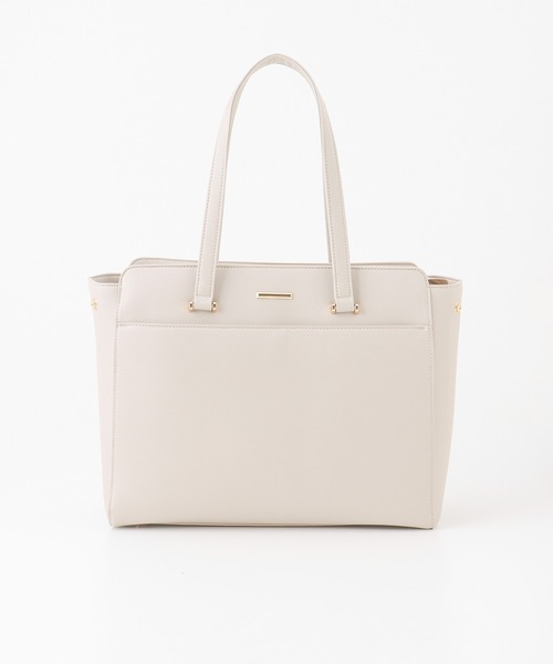 Honeys（ハニーズ）の「ＰＣポーチ付Ａ４トート（トートバッグ・レディース・ブラック/ネイビー/モカ/グレイッシュベージュ/サックスブルー系・FREE）」の12枚目の写真