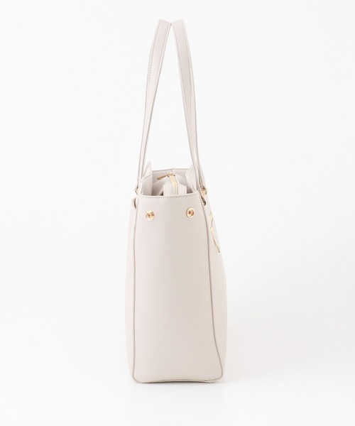 Honeys（ハニーズ）の「ＰＣポーチ付Ａ４トート（トートバッグ・レディース・ブラック/ネイビー/モカ/グレイッシュベージュ/サックスブルー系・FREE）」の16枚目の写真