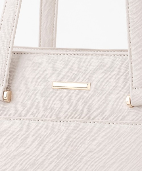 Honeys（ハニーズ）の「ＰＣポーチ付Ａ４トート（トートバッグ・レディース・ブラック/ネイビー/モカ/グレイッシュベージュ/サックスブルー系・FREE）」の9枚目の写真