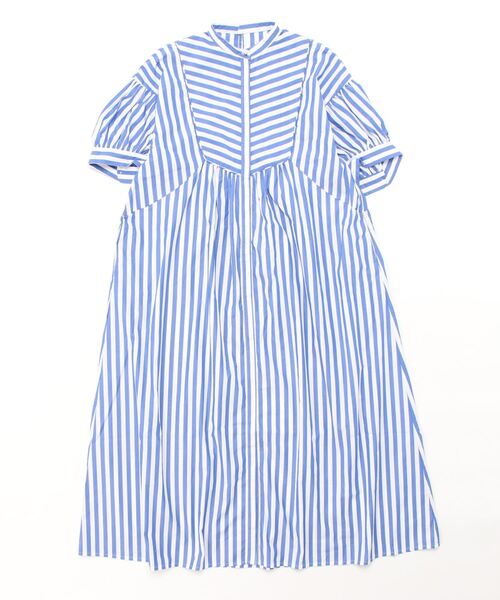 ADAM ET ROPE'(アダムエロペ)の「ミニベストシャツワンピースセット(シャツワンピース・レディース・ブルー/ブラック系その他・FREE)」の4枚目の写真