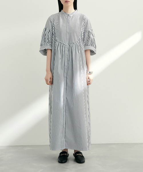 ADAM ET ROPE'(アダムエロペ)の「ミニベストシャツワンピースセット(シャツワンピース・レディース・ブルー/ブラック系その他・FREE)」の11枚目の写真