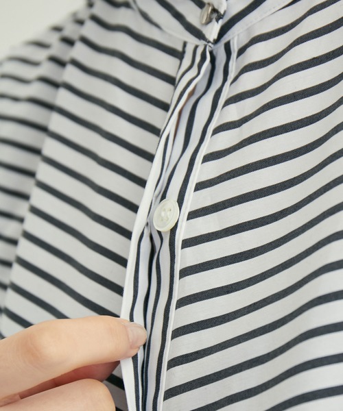 ADAM ET ROPE'(アダムエロペ)の「ミニベストシャツワンピースセット(シャツワンピース・レディース・ブルー/ブラック系その他・FREE)」の15枚目の写真