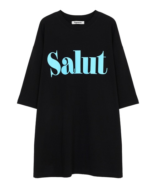 Figments(フィグメンツ)の「Salut Tシャツ(Tシャツ/カットソー・レディース・ホワイト/ブラック・FREE)」の4枚目の写真