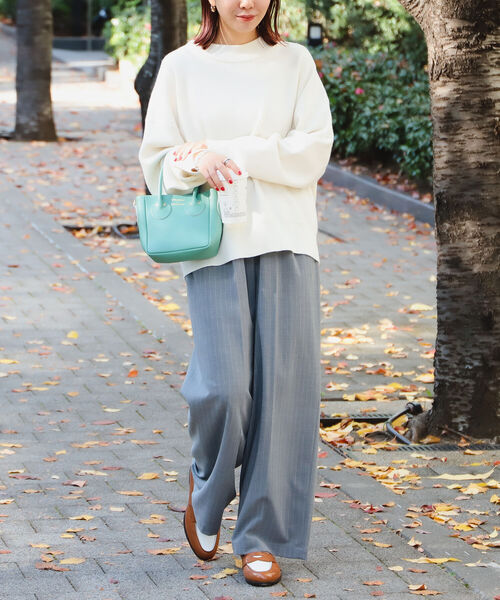 B:MING by BEAMS(ビーミングバイビームス)の「B:MING by BEAMS / アンゴラ ストレッチ プルオーバー(ニット/セーター・レディース・ベージュ/ラベンダー/グリーン/オフホワイト・FREE)」の10枚目の写真