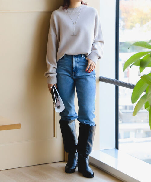 B:MING by BEAMS(ビーミングバイビームス)の「B:MING by BEAMS / アンゴラ ストレッチ プルオーバー(ニット/セーター・レディース・ベージュ/ラベンダー/グリーン/オフホワイト・FREE)」の12枚目の写真