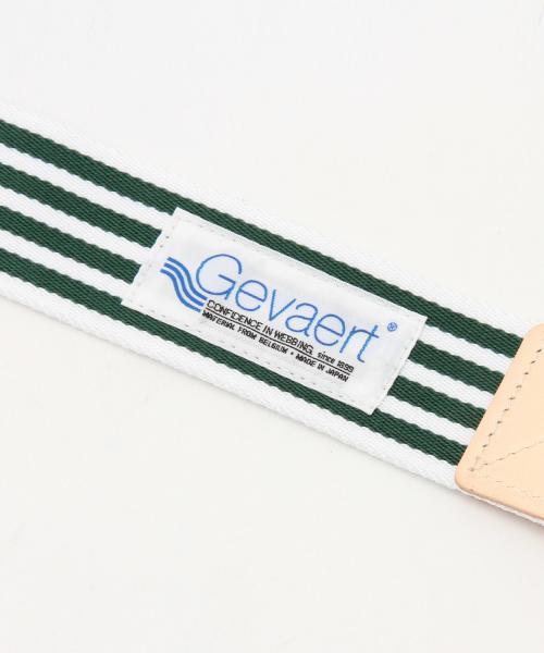 BEAMS BOY(ビームスボーイ)の「GEVAERT / ストライプ ベルト(ベルト・レディース・グリーン/ネイビー・ONE SIZE)」の7枚目の写真