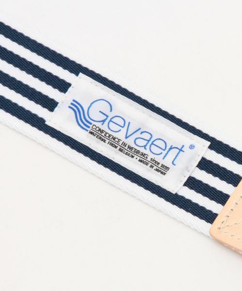 BEAMS BOY(ビームスボーイ)の「GEVAERT / ストライプ ベルト(ベルト・レディース・グリーン/ネイビー・ONE SIZE)」の10枚目の写真