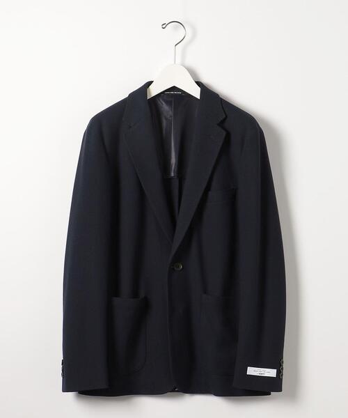 green label relaxing(グリーンレーベルリラクシング)の「ECO ハニカムジャージ 2B ジャケット -ウォッシャブル-(テーラードジャケット・メンズ・ネイビー/グレー・S/M/L/XL)」の8枚目の写真
