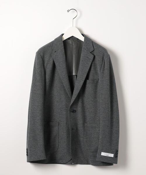 green label relaxing(グリーンレーベルリラクシング)の「ECO ハニカムジャージ 2B ジャケット -ウォッシャブル-(テーラードジャケット・メンズ・ネイビー/グレー・S/M/L/XL)」の18枚目の写真