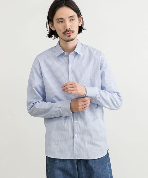 THOMAS MASON（トーマス メイソン）の「トーマスメイソンレギュラーフィットシャツ（シャツ/ブラウス・メンズ・ロイヤルブルー/ネイビー/ホワイト/ストライプ・LARGE/SMALL/MEDIUM）」の9枚目の写真