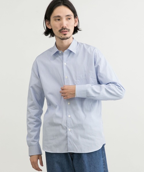 THOMAS MASON（トーマス メイソン）の「トーマスメイソンレギュラーフィットシャツ（シャツ/ブラウス・メンズ・ロイヤルブルー/ネイビー/ホワイト/ストライプ・LARGE/SMALL/MEDIUM）」の10枚目の写真