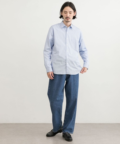 THOMAS MASON（トーマス メイソン）の「トーマスメイソンレギュラーフィットシャツ（シャツ/ブラウス・メンズ・ロイヤルブルー/ネイビー/ホワイト/ストライプ・LARGE/SMALL/MEDIUM）」の12枚目の写真