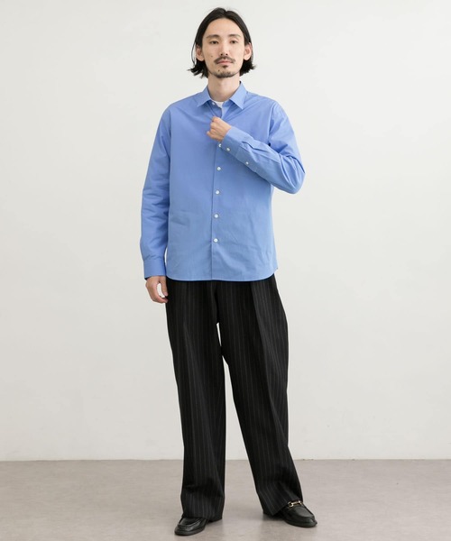 THOMAS MASON（トーマス メイソン）の「トーマスメイソンレギュラーフィットシャツ（シャツ/ブラウス・メンズ・ロイヤルブルー/ネイビー/ホワイト/ストライプ・LARGE/SMALL/MEDIUM）」の15枚目の写真