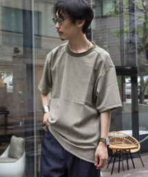 GLOSTER | 【GLOSTER ROAD/グロスターロード】リネンライク布帛ポケTシャツ(Tシャツ/カットソー)