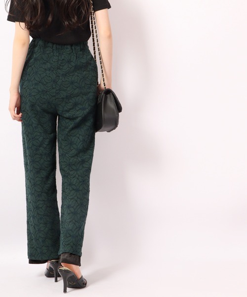 TRANOI(トラノイ)の「TRANOI ジャガードパンツ(その他パンツ・レディース・グリーン・FREE)」の2枚目の写真