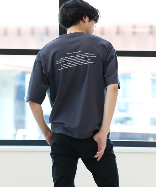 Craft Nicholson（クラフトニコルソン）の「アートコラボ ボックスシルエットTシャツ（Tシャツ/カットソー・メンズ・アイボリー/チャコール/ピンク系その他・M/L）」の15枚目の写真