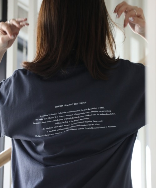Craft Nicholson（クラフトニコルソン）の「アートコラボ ボックスシルエットTシャツ（Tシャツ/カットソー・メンズ・アイボリー/チャコール/ピンク系その他・M/L）」の10枚目の写真