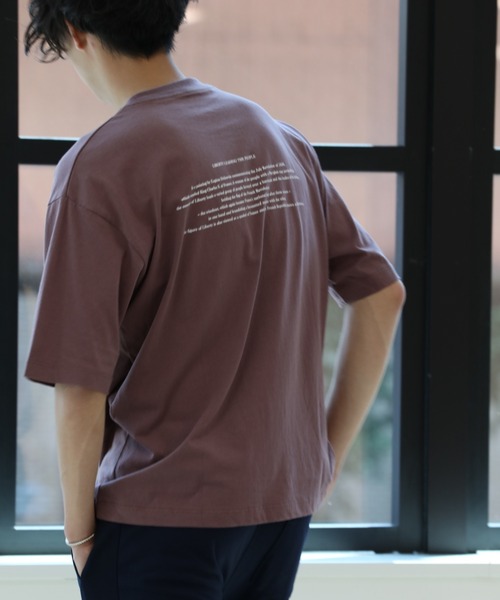 Craft Nicholson（クラフトニコルソン）の「アートコラボ ボックスシルエットTシャツ（Tシャツ/カットソー・メンズ・アイボリー/チャコール/ピンク系その他・M/L）」の18枚目の写真