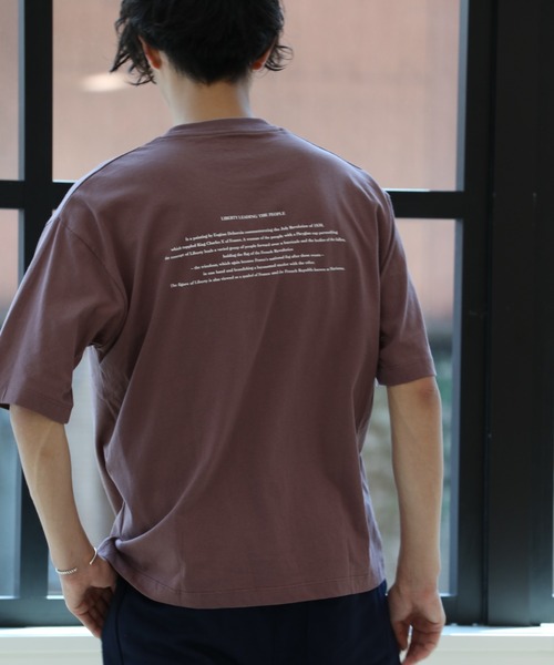 Craft Nicholson（クラフトニコルソン）の「アートコラボ ボックスシルエットTシャツ（Tシャツ/カットソー・メンズ・アイボリー/チャコール/ピンク系その他・M/L）」の14枚目の写真