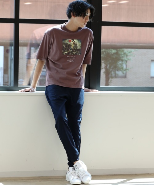 Craft Nicholson（クラフトニコルソン）の「アートコラボ ボックスシルエットTシャツ（Tシャツ/カットソー・メンズ・アイボリー/チャコール/ピンク系その他・M/L）」の20枚目の写真