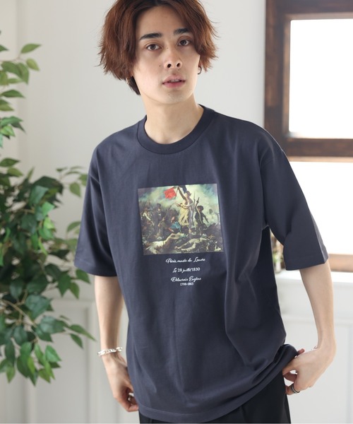 Craft Nicholson（クラフトニコルソン）の「アートコラボ ボックスシルエットTシャツ（Tシャツ/カットソー・メンズ・アイボリー/チャコール/ピンク系その他・M/L）」の21枚目の写真