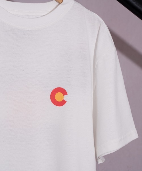 MOUNTAIN SMITH（マウンテンスミス）の「【 MOUNTAIN SMITH / マウンテンスミス 】 ブランド ロゴ コロラド州 州旗 プリント Tシャツ MS0-00M-221027（Tシャツ/カットソー・メンズ・ホワイト・XL/L/M）」の5枚目の写真