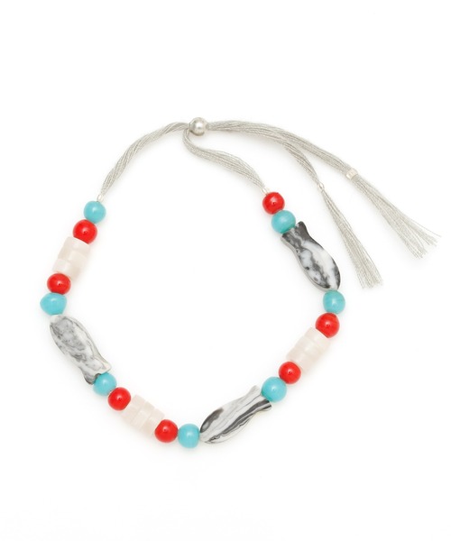 チャイハネ(チャイハネ)の「【チャイハネ】フェティフィッシュMEN'Sブレスレット(ブレスレット・メンズ・グリーン/ブルー/レッド/ブラック/ホワイト・FREE)」の2枚目の写真