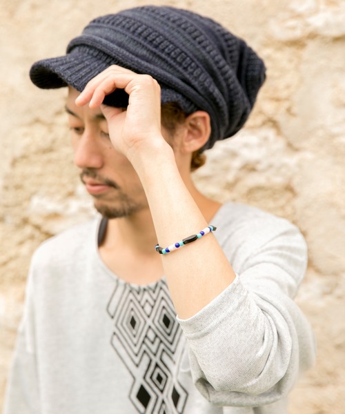 チャイハネ(チャイハネ)の「【チャイハネ】フェティフィッシュMEN'Sブレスレット(ブレスレット・メンズ・グリーン/ブルー/レッド/ブラック/ホワイト・FREE)」の10枚目の写真