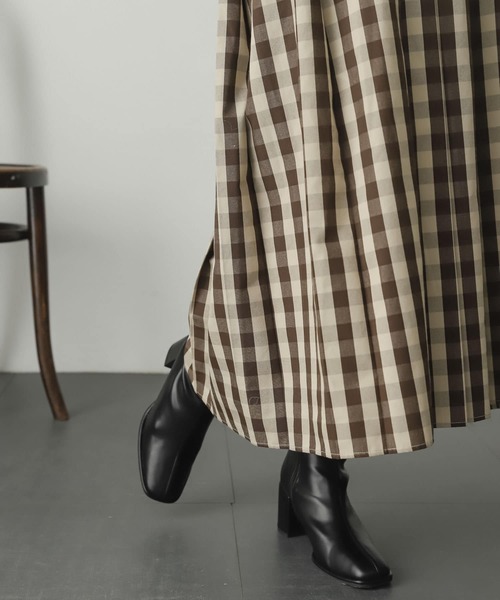 スクエアトウセンターシームストレッチブーツ