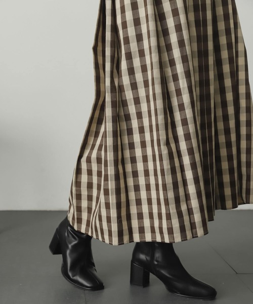 スクエアトウセンターシームストレッチブーツ