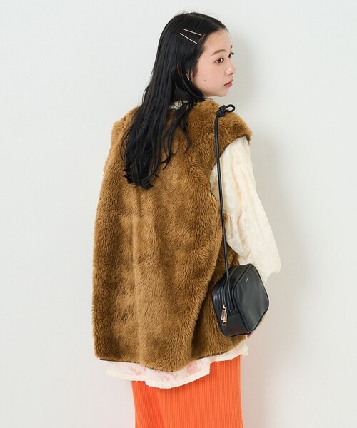 FREAK'S STORE(フリークスストア)の「ファーベスト(ベスト・レディース・ブラウン・フリ-)」の19枚目の写真