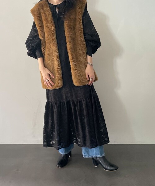 FREAK'S STORE(フリークスストア)の「ファーベスト(ベスト・レディース・ブラウン・フリ-)」の22枚目の写真
