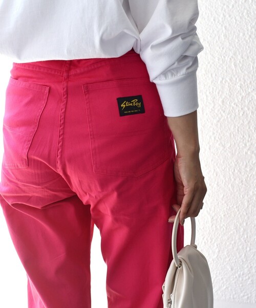 SHIPS(シップス)の「*【SHIPS別注】StanRay:テーパードランチパンツ(セットアップ対応)◇(その他パンツ・レディース・ブラック/サンドベージュ/ブルー/ライトピンク/ピンク・SMALL/MEDIUM/LARGE)」の8枚目の写真