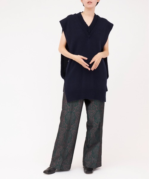 Maison Margiela（メゾンマルジェラ）の「Maison Margiela VEST（ベスト・レディース・ネイビー/ベージュ/グレー・SMALL）」の13枚目の写真