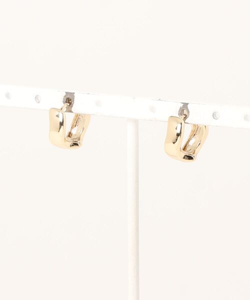 AZUL by moussy(アズールバイマウジー)の「WAVE METAL MINI HOOP EARRINGS/ウェーブメタルミニフープピアス(ピアス(両耳用)・レディース・シルバー/ゴールド系その他・FREE)」の10枚目の写真