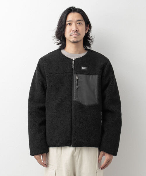 【WEB限定】【TAION/タイオン】ダウン×ボアリバーシブルクルーネックジャケットTAION-R104MB