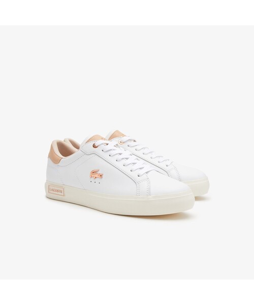 LACOSTE（ラコステ）の「ウィメンズPOWERCOURT 222 5 SFA（スニーカー・レディース・ホワイト・24.5cm/23.0cm/22.5cm/24.0cm/23.5cm）」の2枚目の写真
